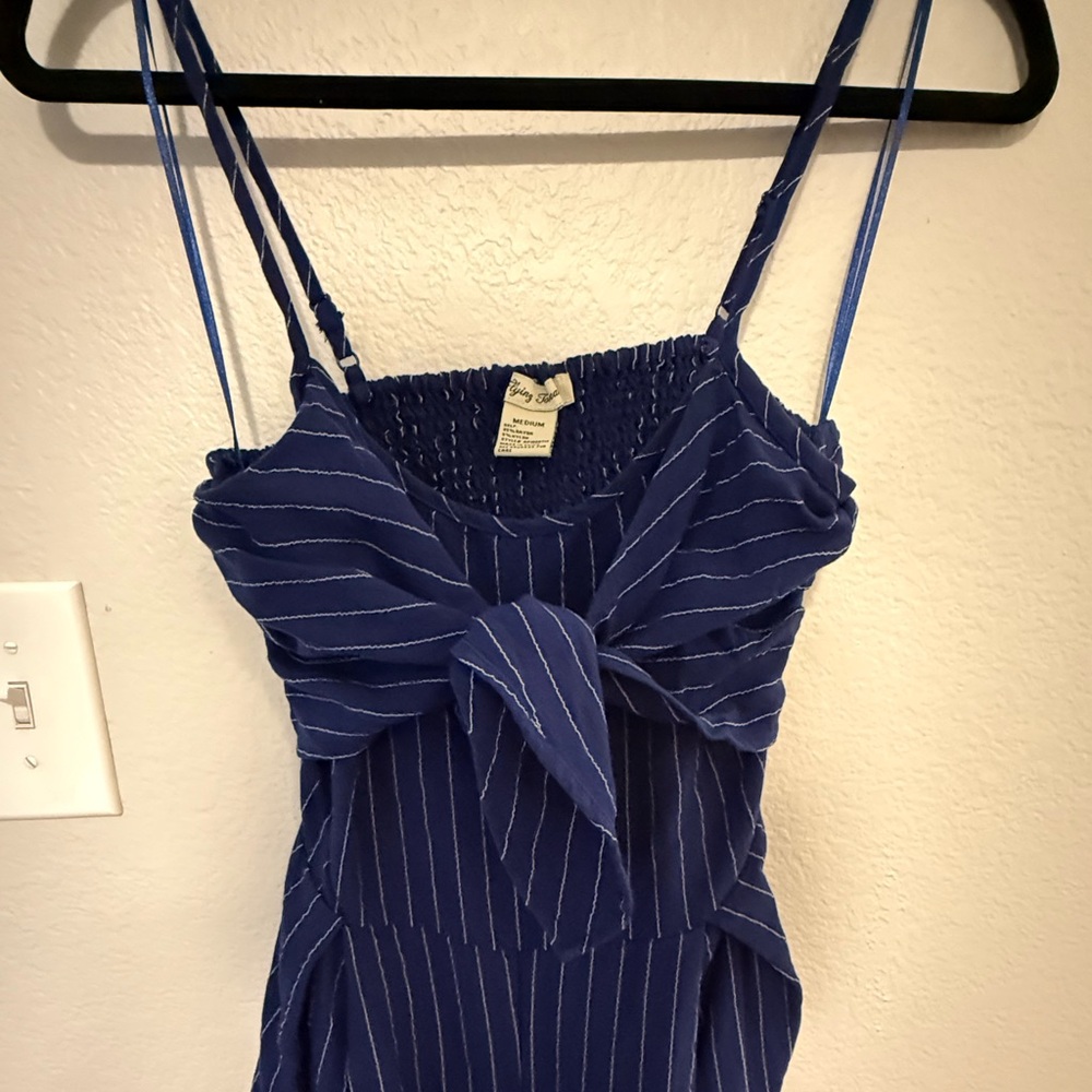 Striped Navy Top